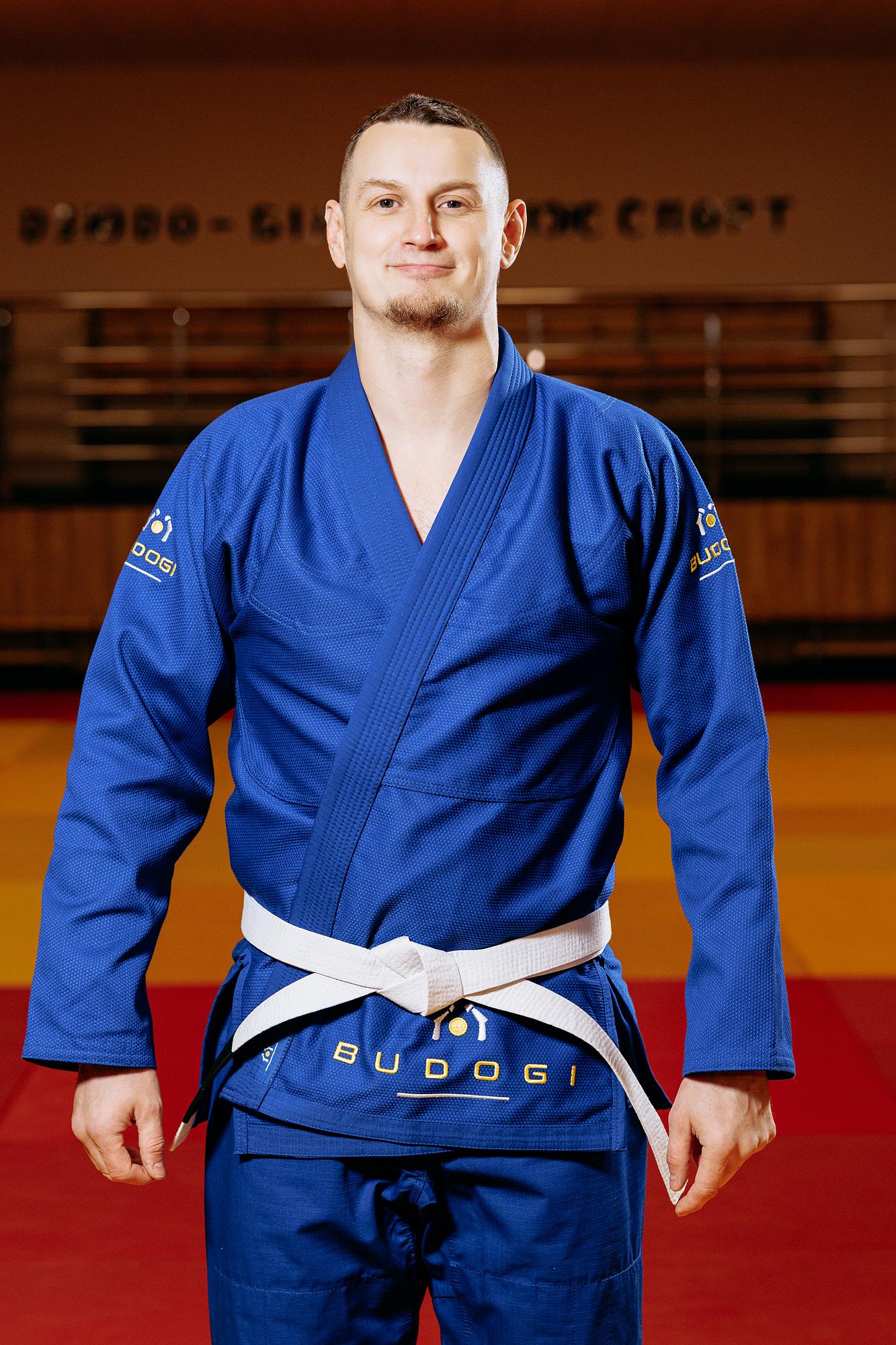 Синє кімоно для хлопців/чоловіків, джиу-джитсу, TM BUDOGI, зріст 190 см, щільність 450 гр/м.кв. 2