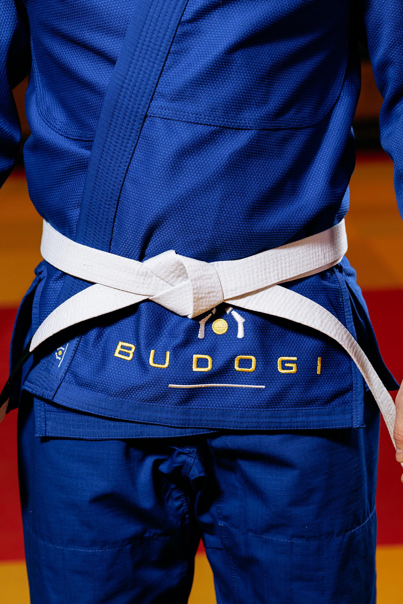 Синє кімоно для хлопців/чоловіків, джиу-джитсу, TM BUDOGI, зріст 190 см, щільність 450 гр/м.кв. 3