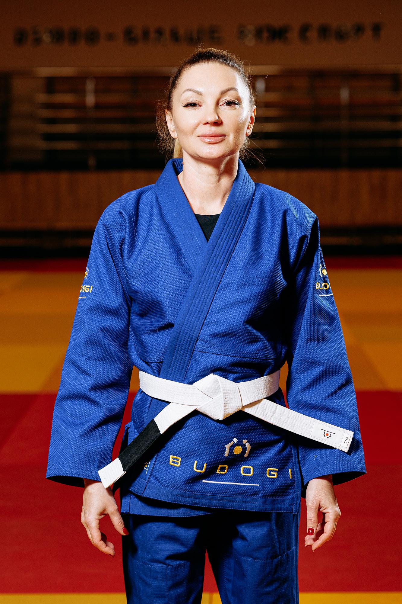 Синє кімоно для дівчат/жінок, джиу-джитсу, TM BUDOGI, зріст 190 см, щільність 450 гр/м.кв. 2