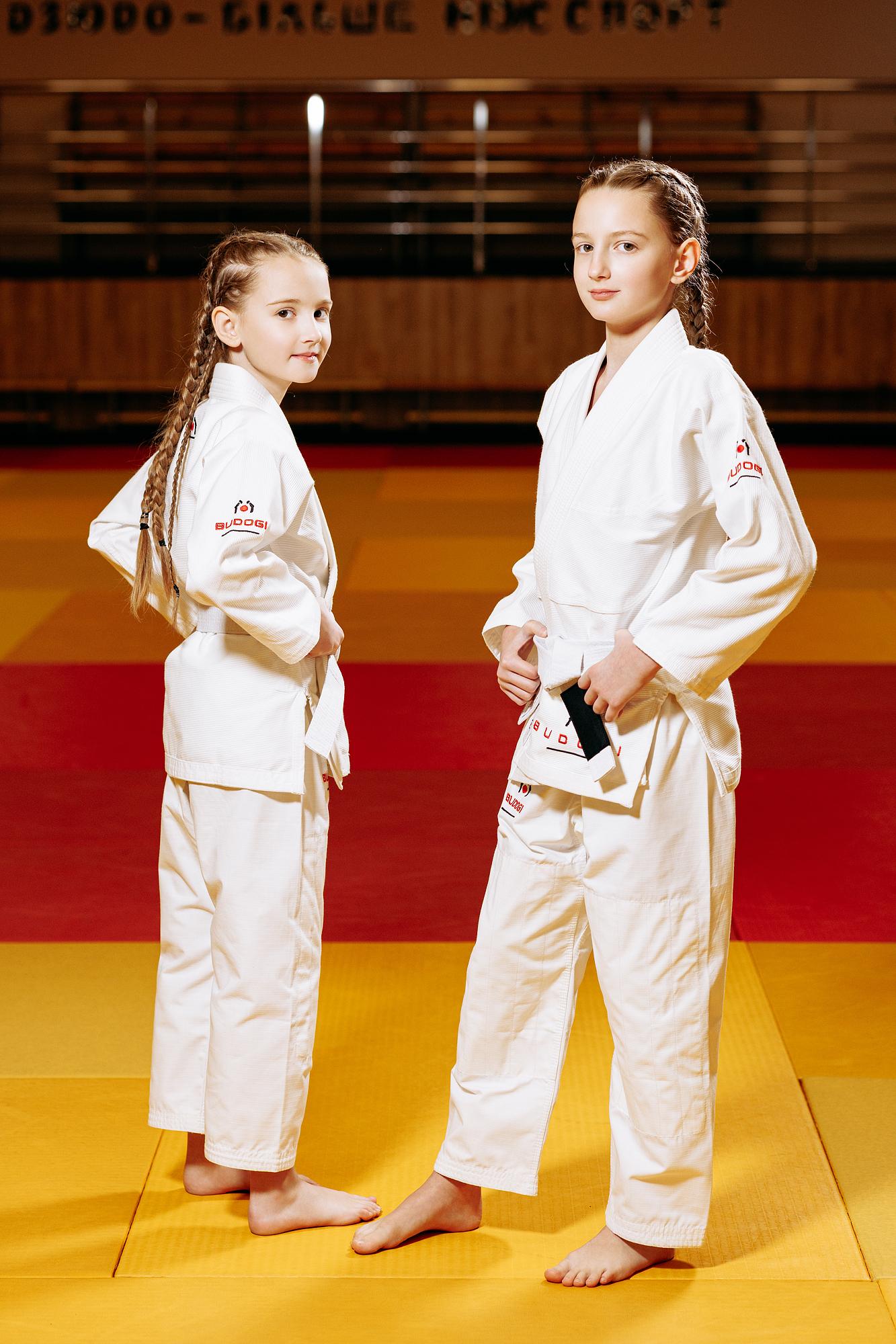 Біле дитяче кімоно для дівчаток, джиу-джитсу, TM BUDOGI, зріст 120 см, щільність 350 гр/м.кв. 5