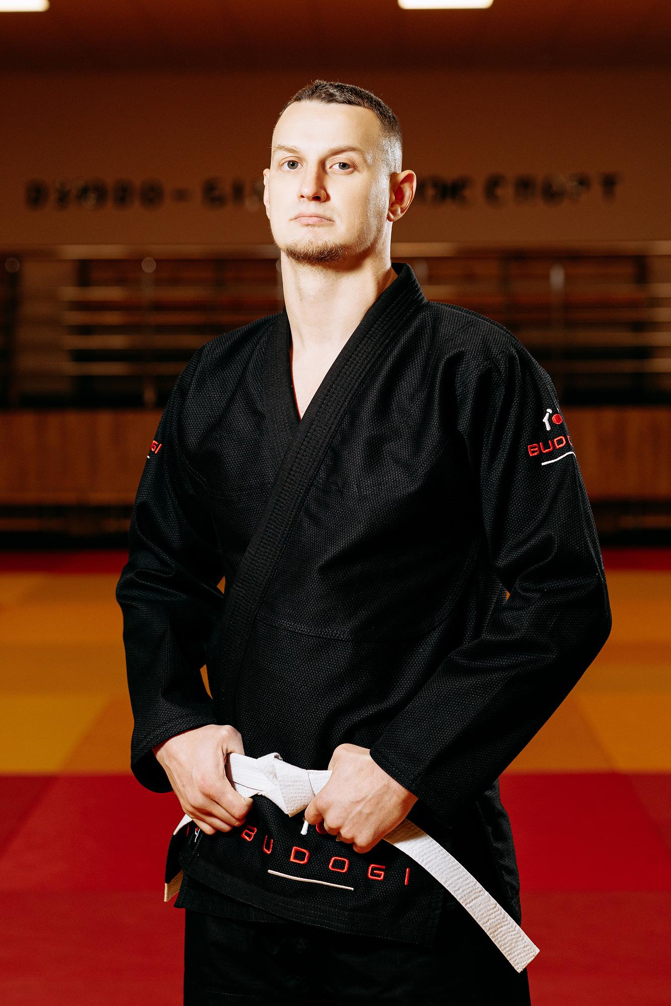 Чорне кімоно для хлопців/чоловіків, джиу-джитсу, TM BUDOGI, зріст 190 см, щільність 450 гр/м.кв. 2