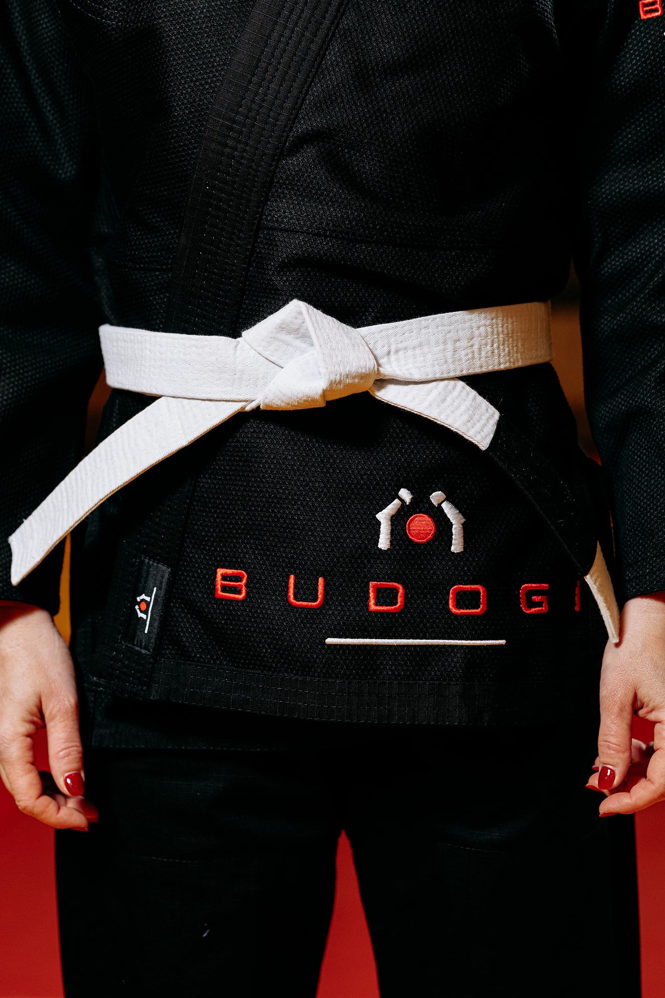 Чорне кімоно для дівчат/жінок, джиу-джитсу, TM BUDOGI, зріст 190 см, щільність 450 гр/м.кв. 3