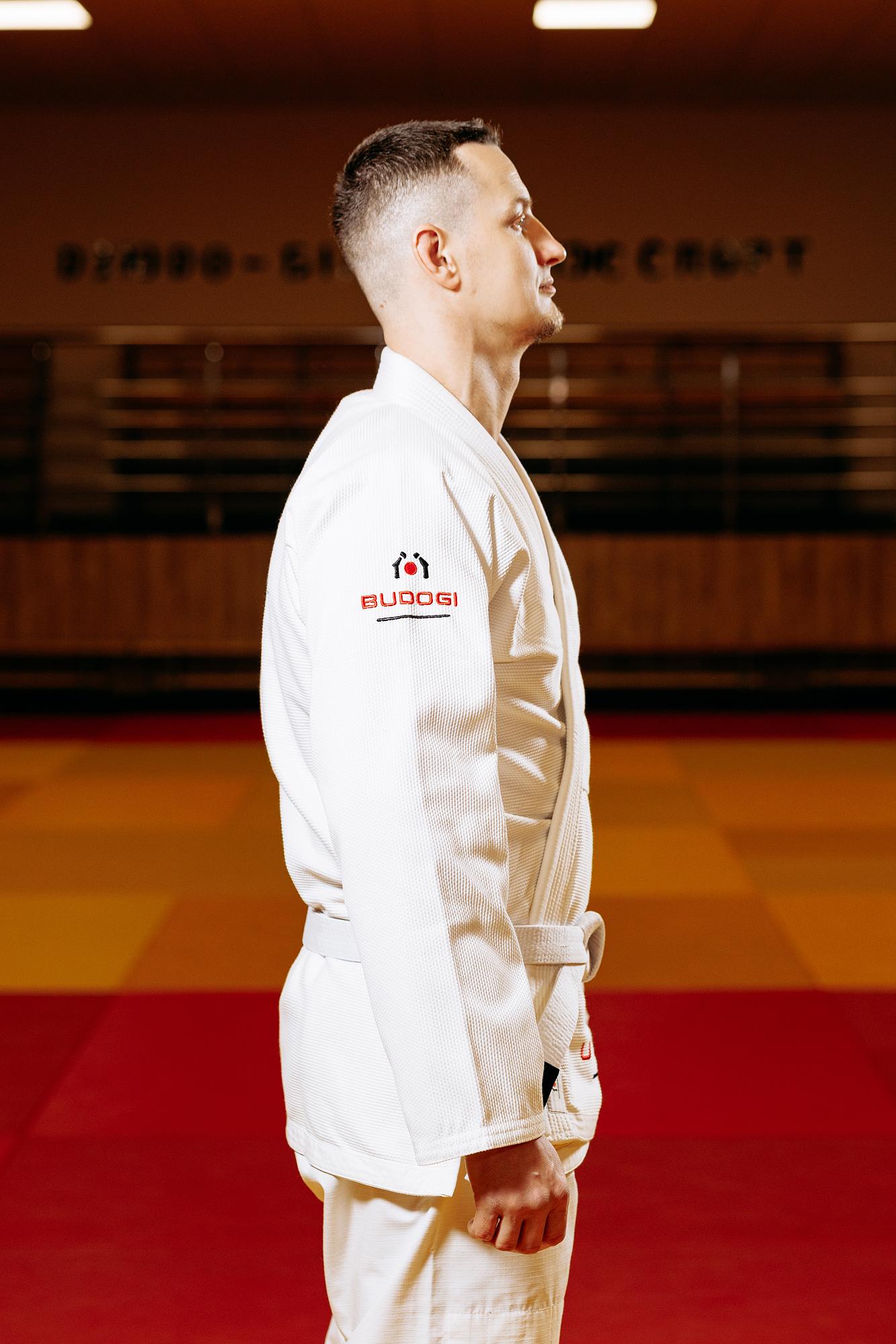 Біле кімоно для хлопців/чоловіків, джиу-джитсу, TM BUDOGI, зріст 190 см, щільність 450 гр/м.кв. 4