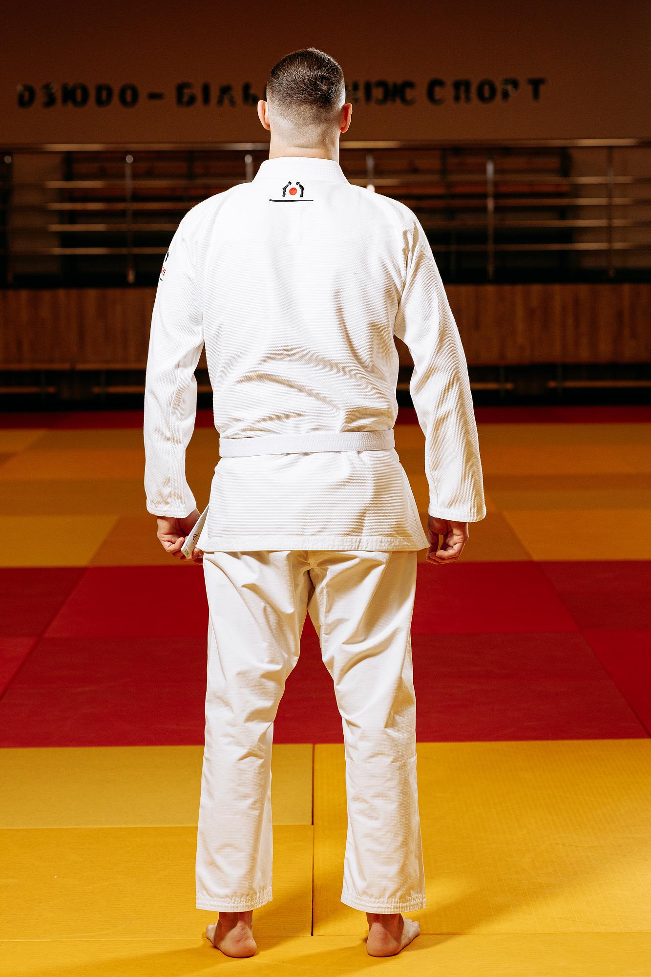 Біле кімоно для хлопців/чоловіків, джиу-джитсу, TM BUDOGI, зріст 190 см, щільність 450 гр/м.кв. 5