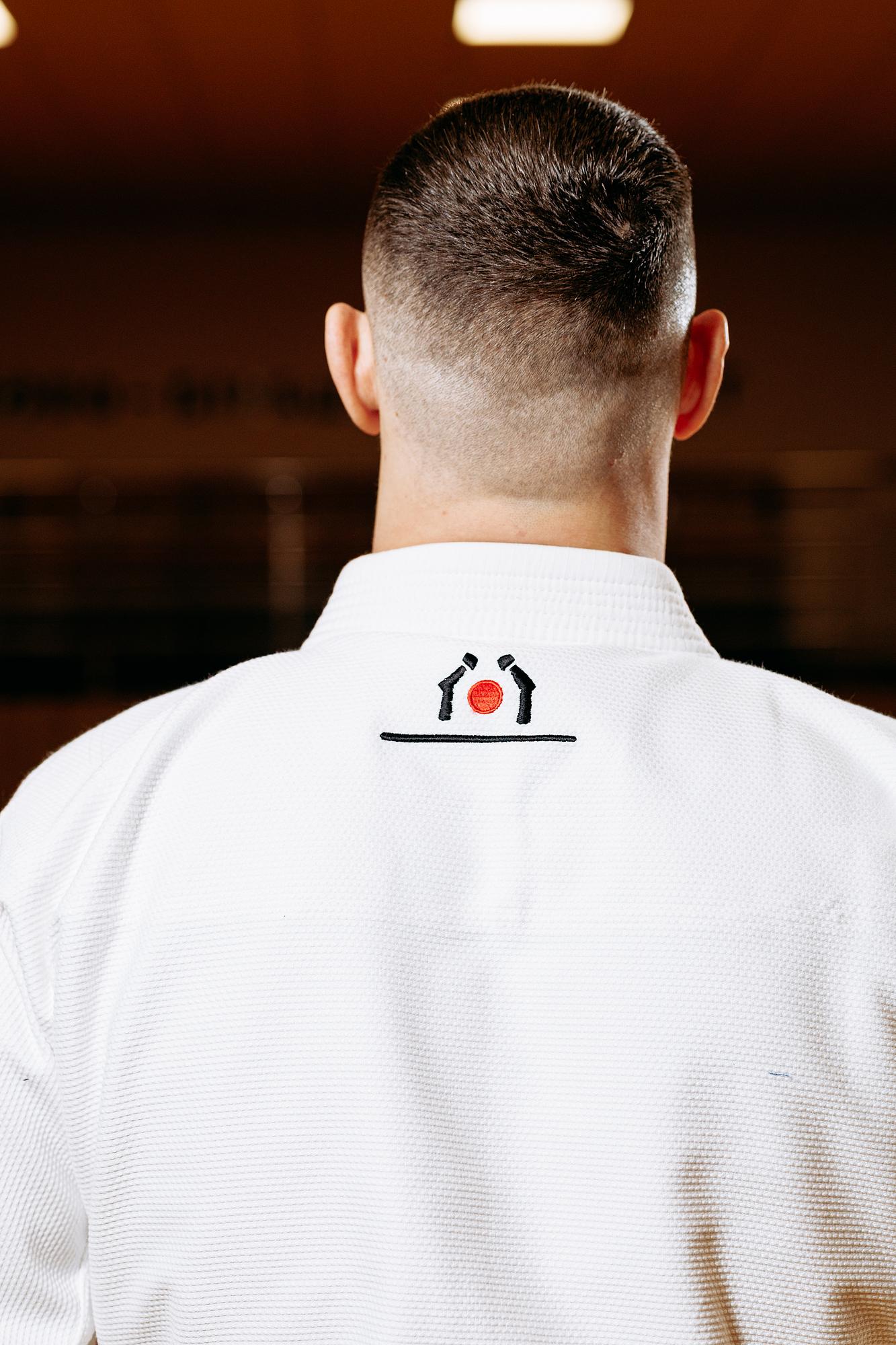 Біле кімоно для хлопців/чоловіків, джиу-джитсу, TM BUDOGI, зріст 190 см, щільність 450 гр/м.кв. 6