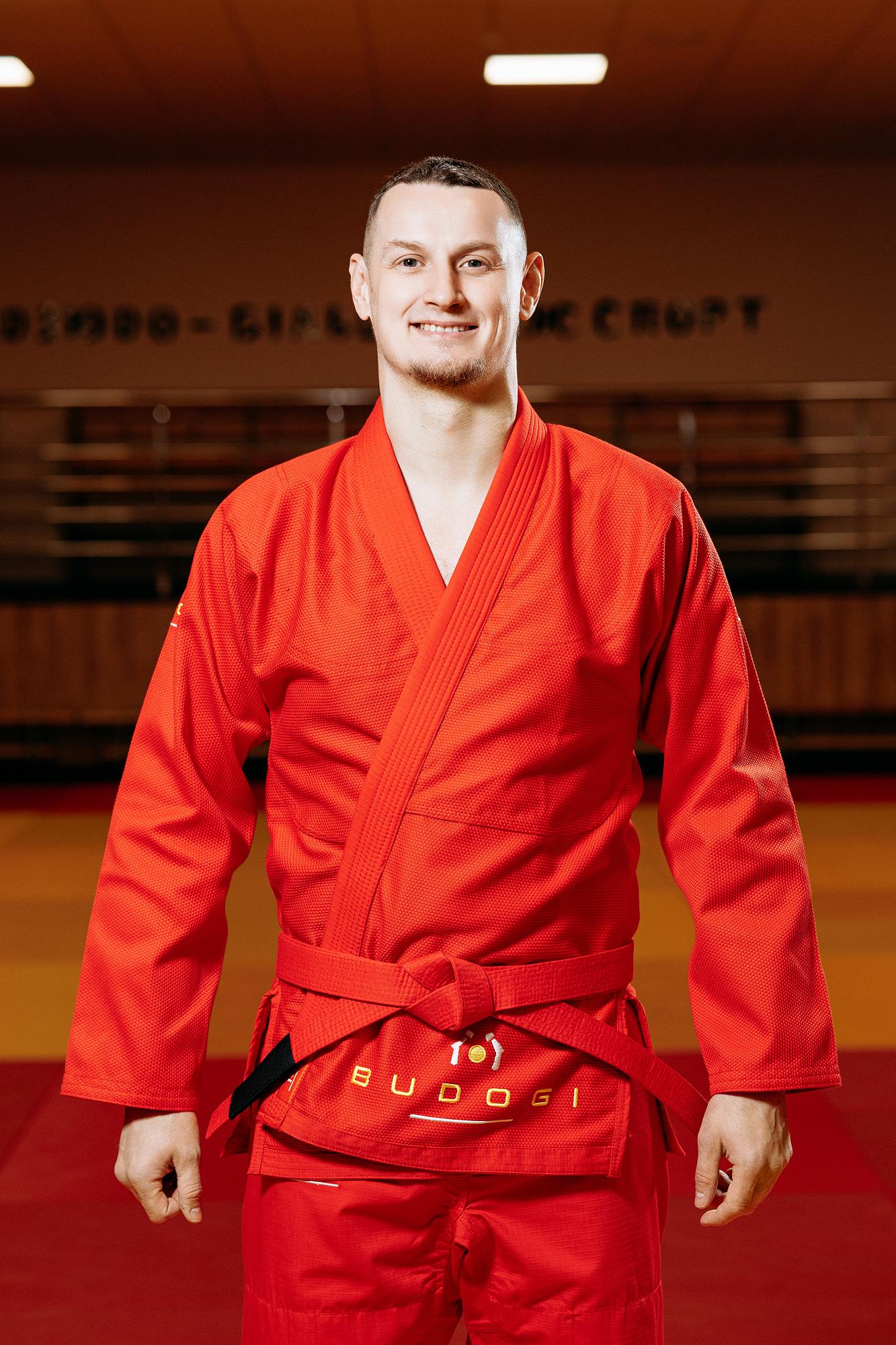 Червоне кімоно для хлопців/чоловіків, грепплінг, TM BUDOGI, зріст 190 см, щільність 450 гр/м.кв. 2