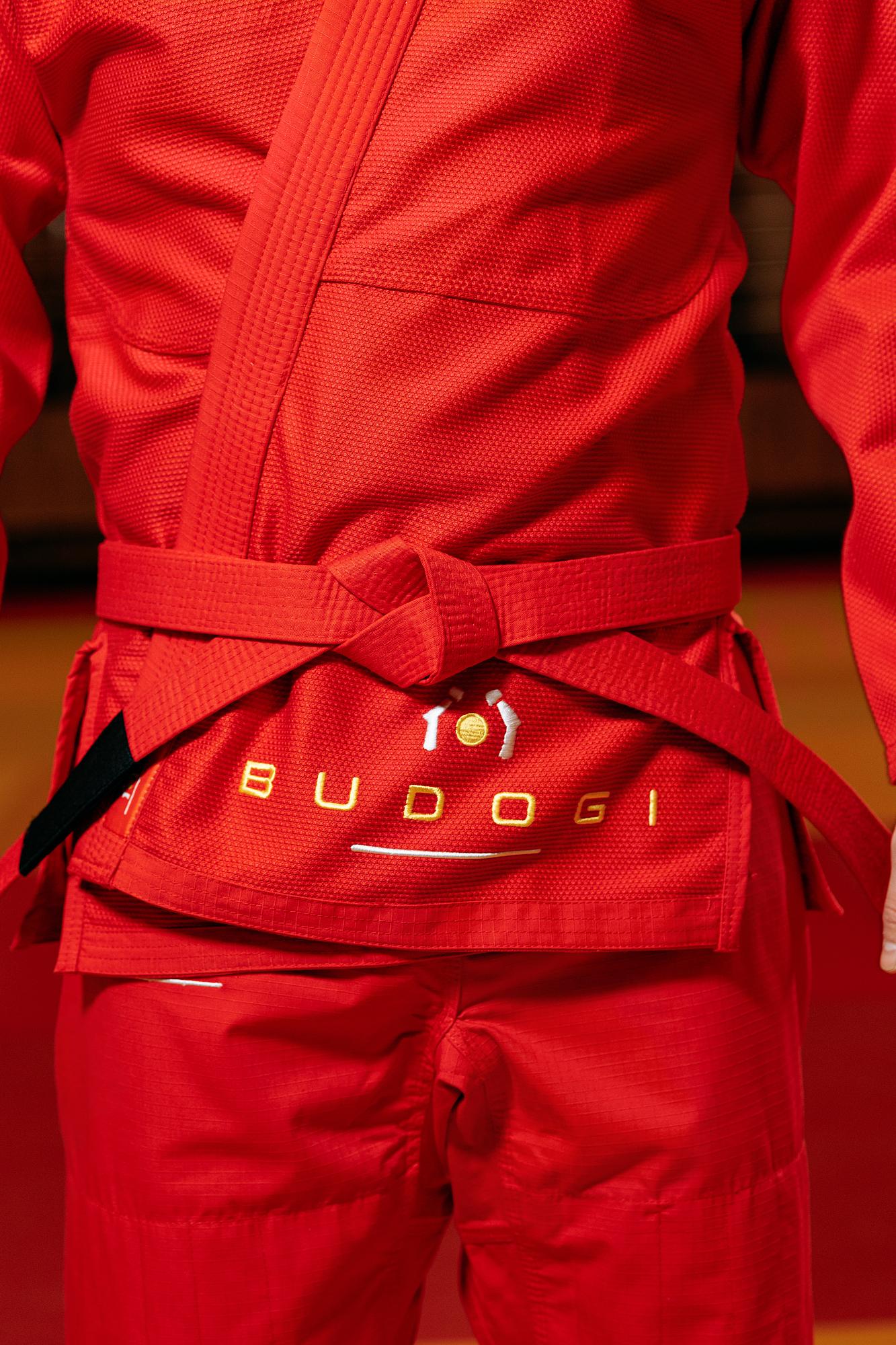 Червоне кімоно для хлопців/чоловіків, грепплінг, TM BUDOGI, зріст 190 см, щільність 450 гр/м.кв. 3