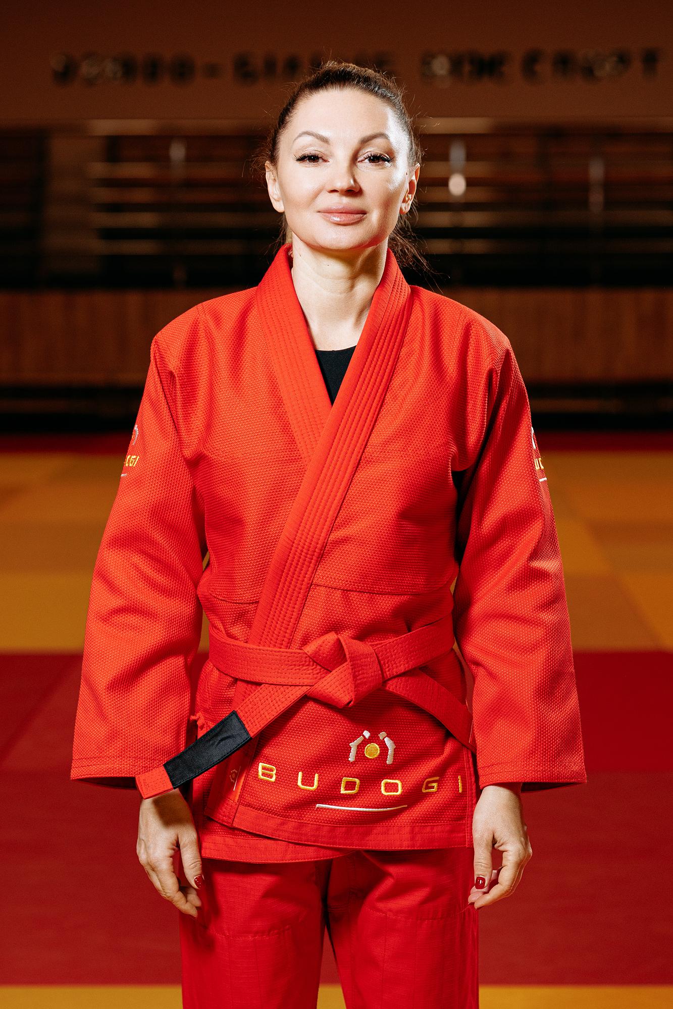 Червоне кімоно для дівчат/жінок, грепплінг, TM BUDOGI, зріст 190 см, щільність 450 гр/м.кв. 2