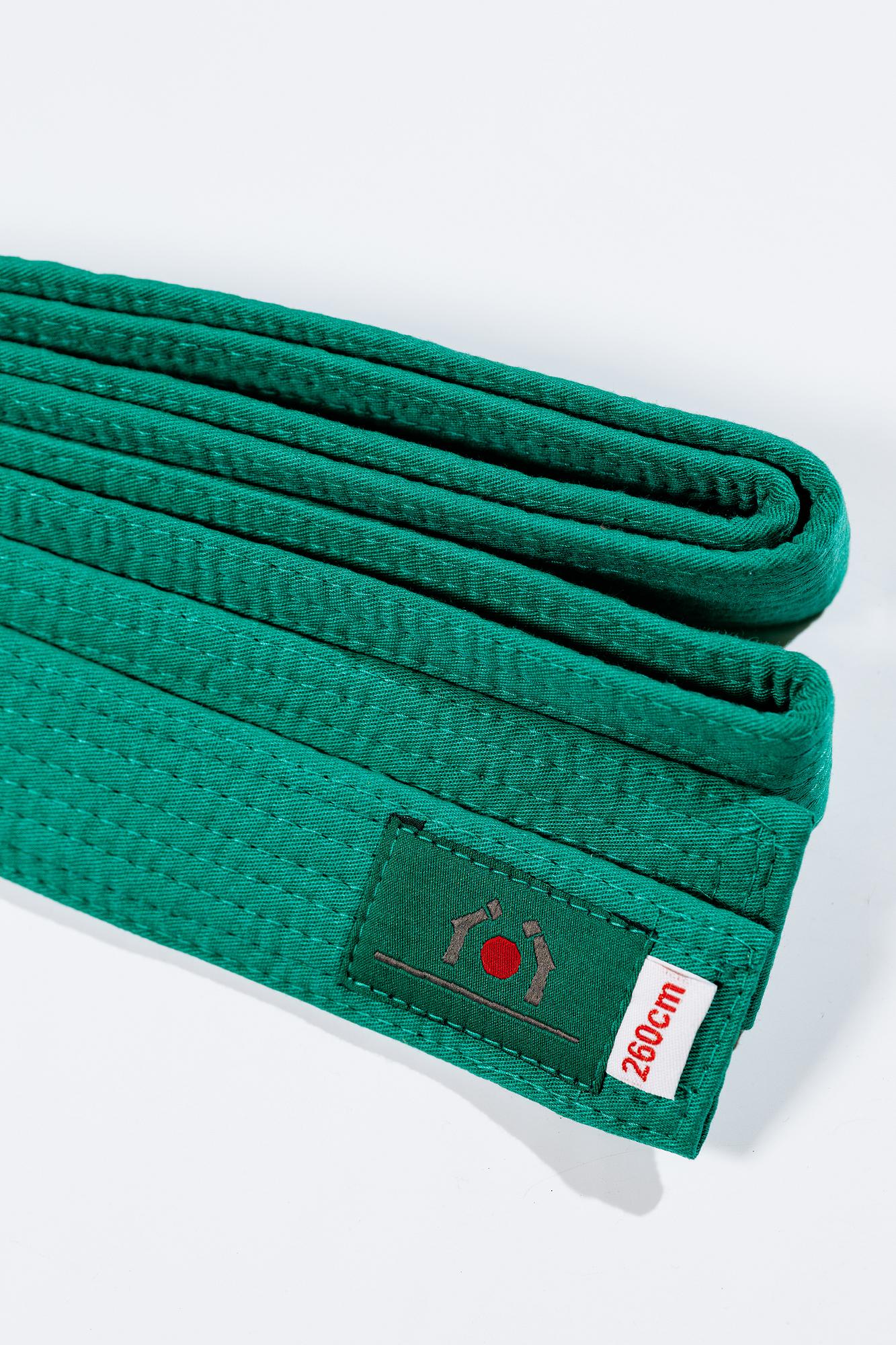 Зелений пояс для дзюдо ТМ BUDOGI, серія PRO, довжина 240 см 2