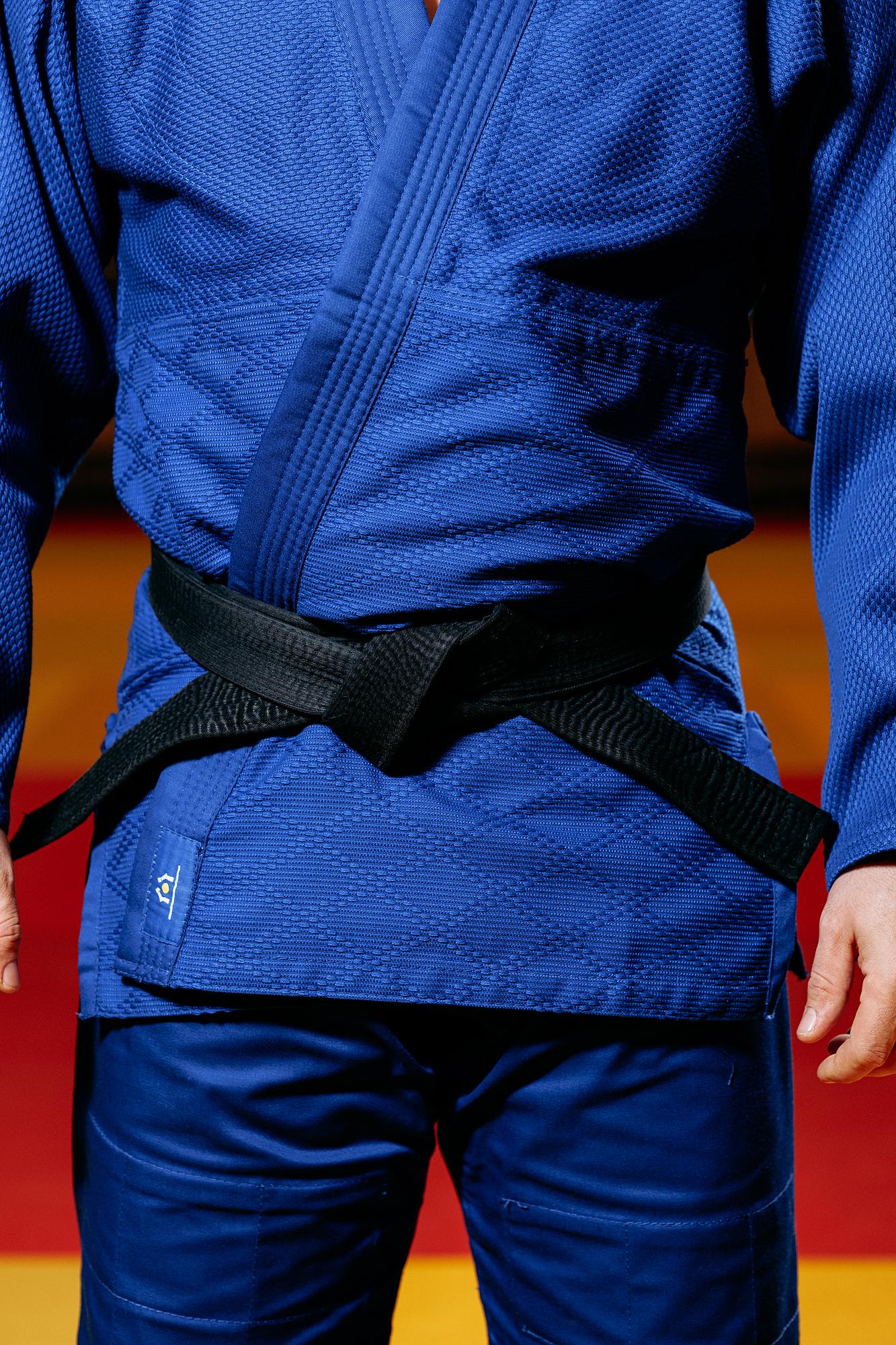 Синє кімоно для хлопців/чоловіків, дзюдо, TM BUDOGI серія ADVANCED, зріст 150 см, щільність 500 гр/м.кв. 4