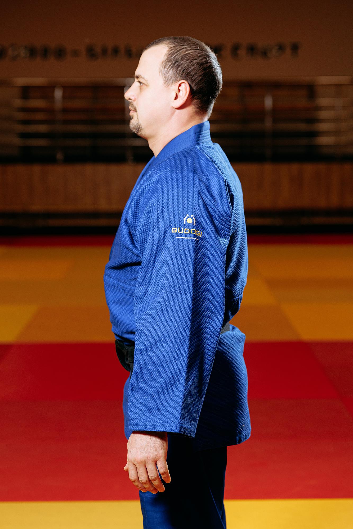Синє кімоно для хлопців/чоловіків, дзюдо, TM BUDOGI серія ADVANCED, зріст 150 см, щільність 500 гр/м.кв. 6