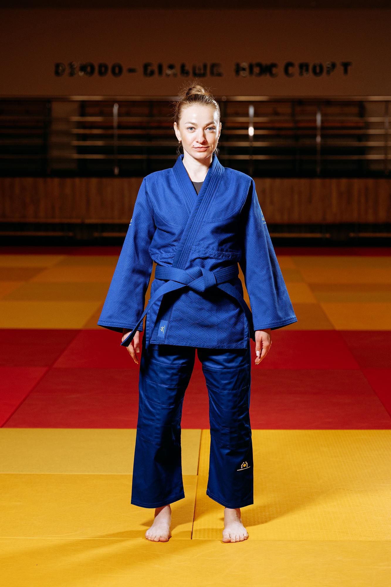 Синє кімоно для дівчат/жінок, дзюдо, TM BUDOGI серія ADVANCED, зріст 150 см, щільність 500 гр/м.кв. 1