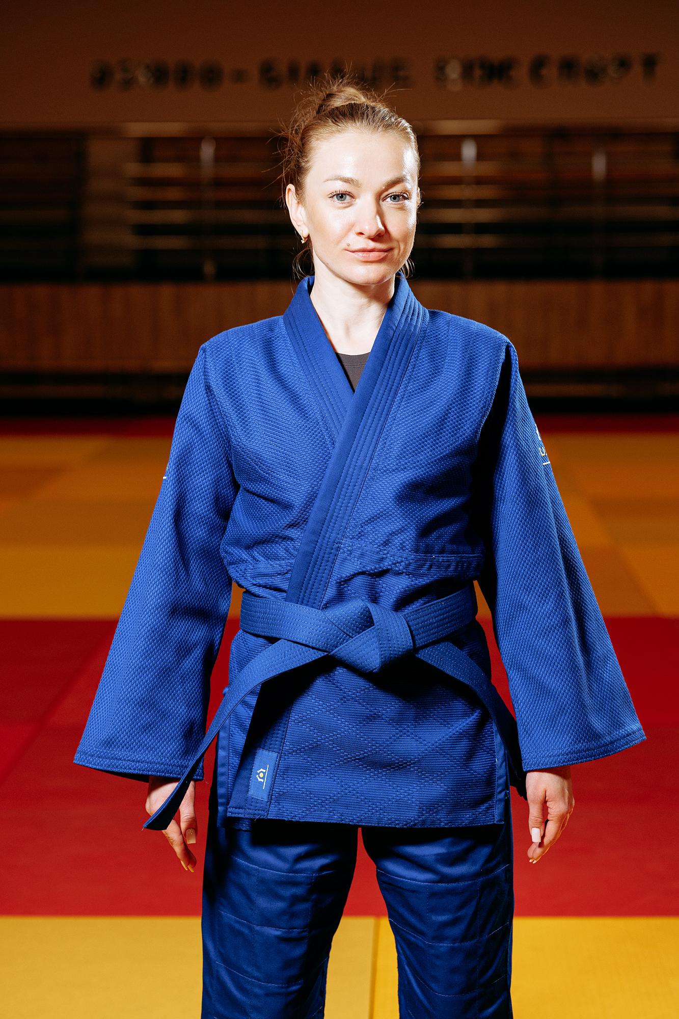 Синє кімоно для дівчат/жінок, дзюдо, TM BUDOGI серія ADVANCED, зріст 150 см, щільність 500 гр/м.кв. 2