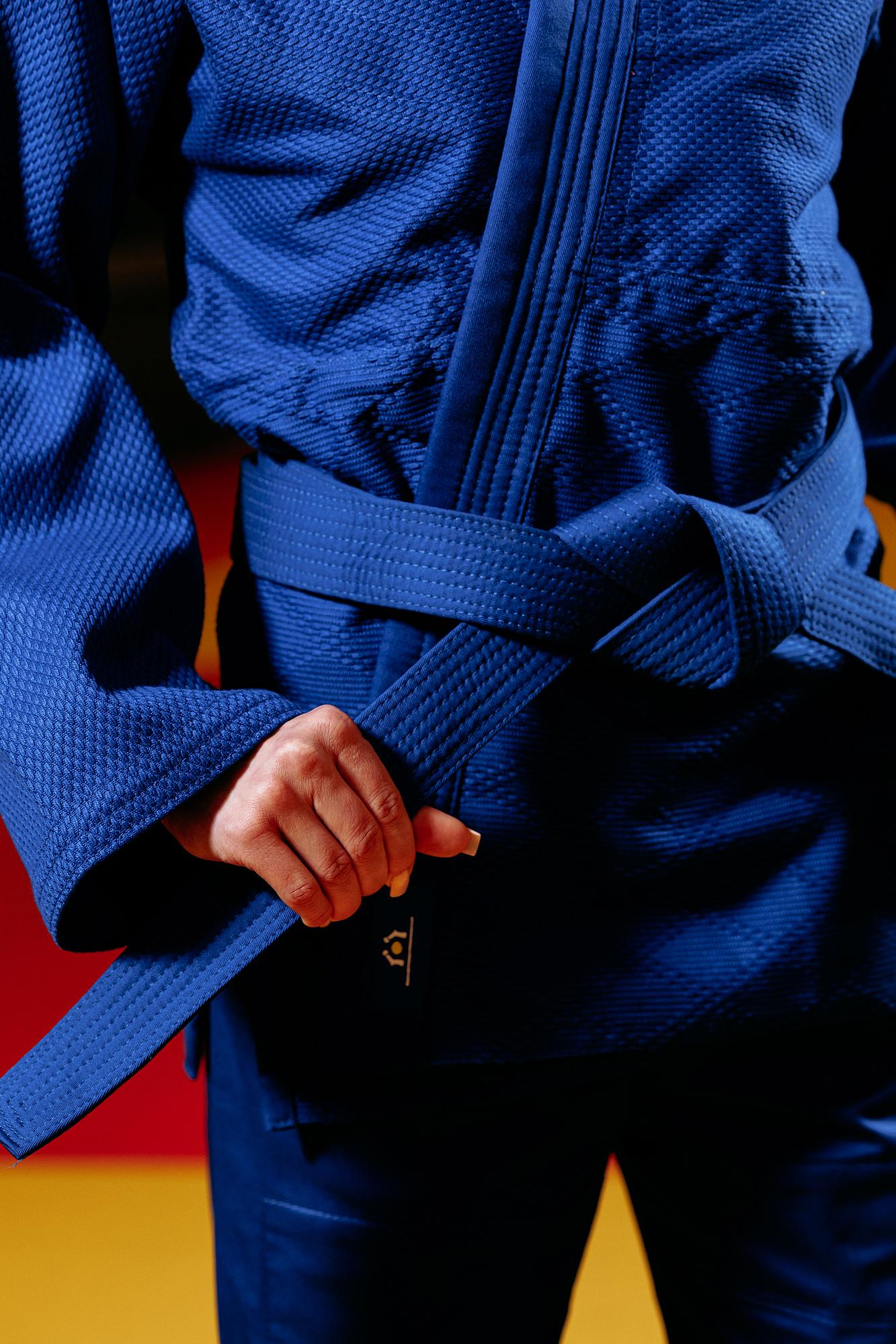 Синє кімоно для дівчат/жінок, дзюдо, TM BUDOGI серія ADVANCED, зріст 150 см, щільність 500 гр/м.кв. 5