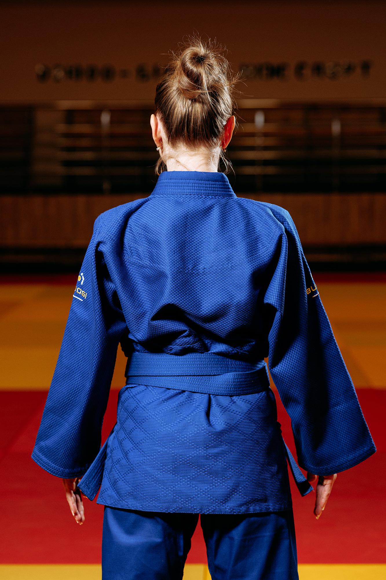 Синє кімоно для дівчат/жінок, дзюдо, TM BUDOGI серія ADVANCED, зріст 150 см, щільність 500 гр/м.кв. 7