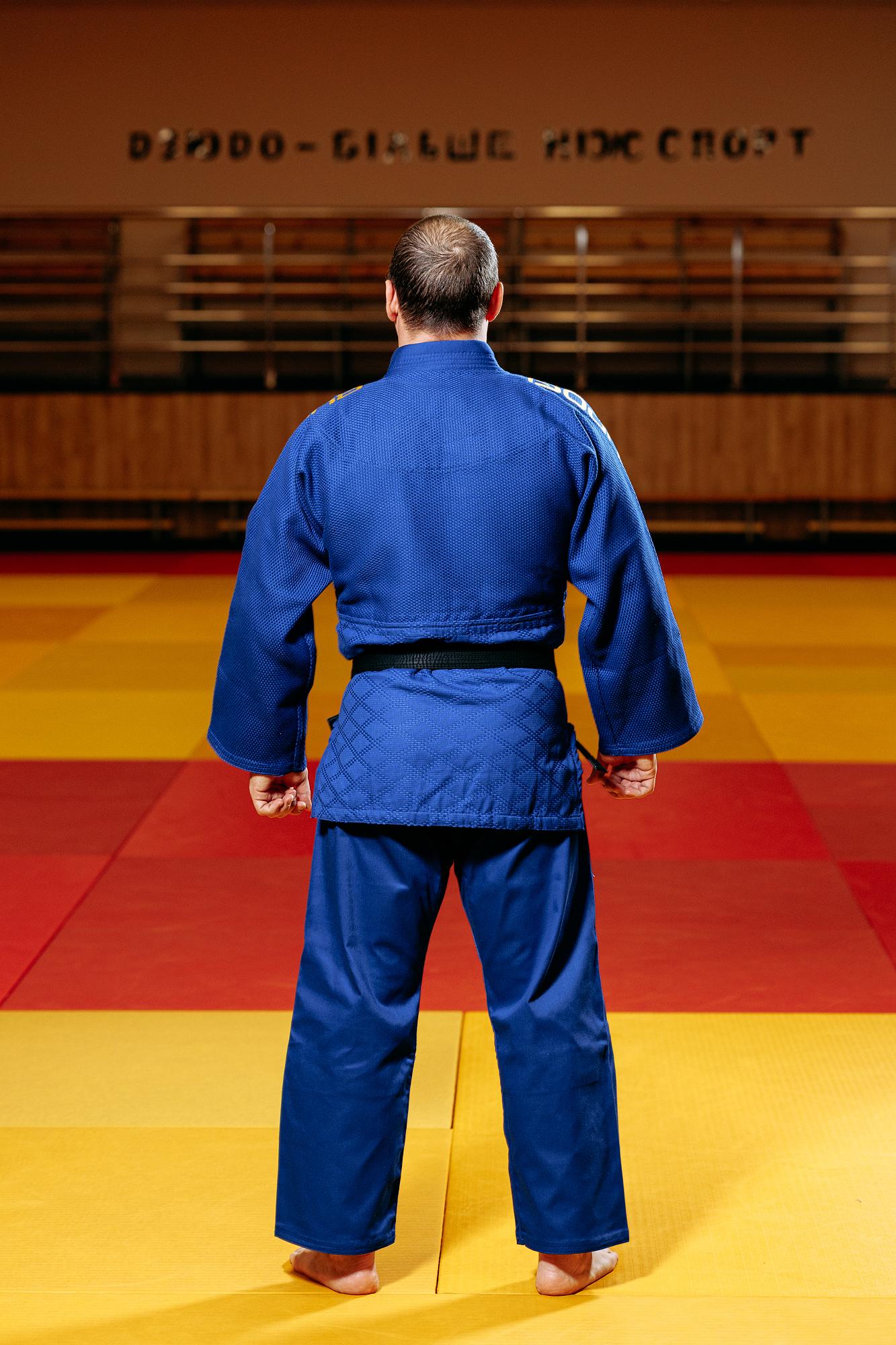 Синє кімоно для хлопців/чоловіків, дзюдо, TM BUDOGI серія PRO, зріст 150 см, щільність 650 гр/м.кв. 6