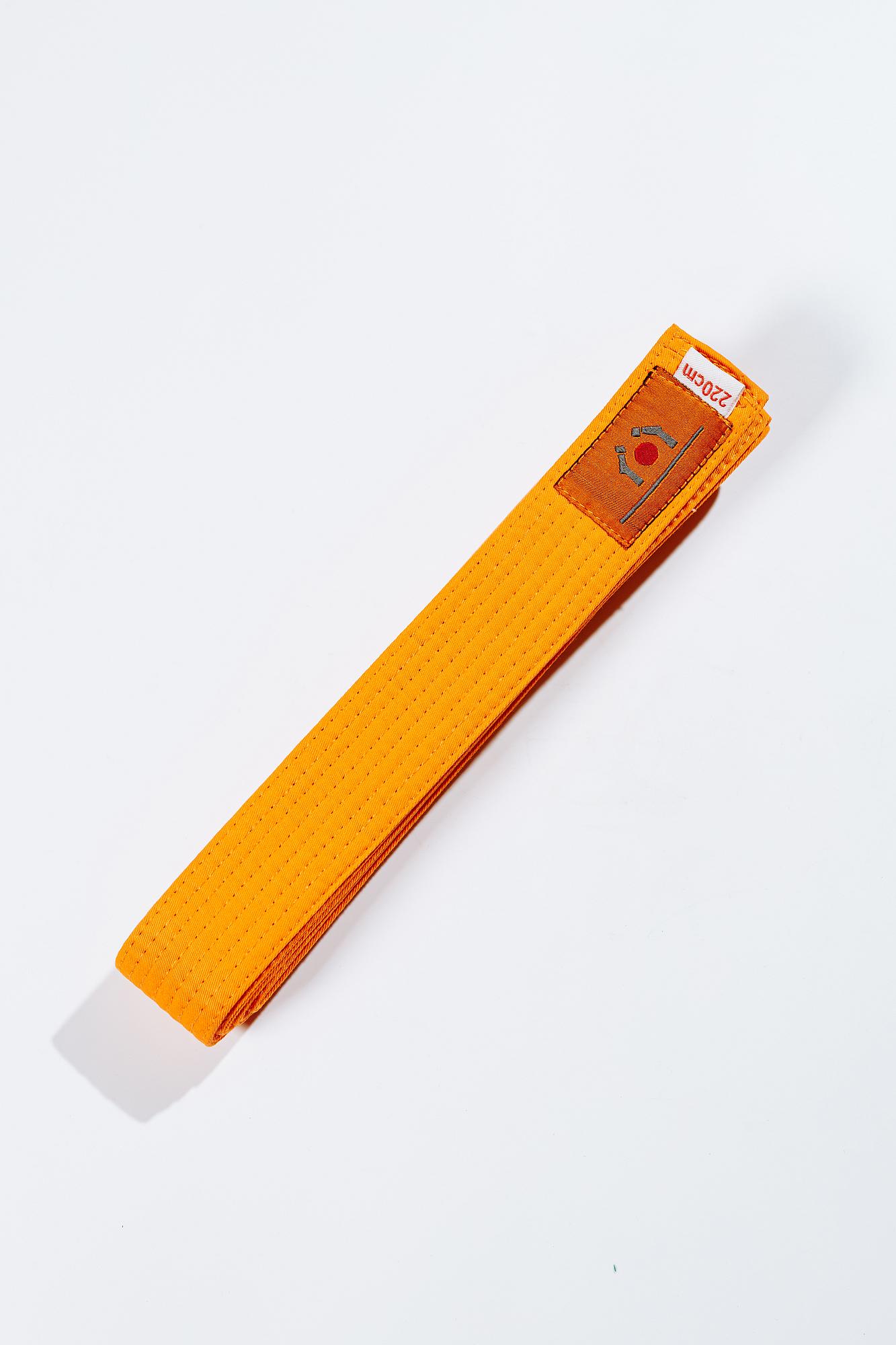 Помаранчевий/оранжевий пояс для дзюдо ТМ BUDOGI, серія ADVANCED, довжина 300 см 1