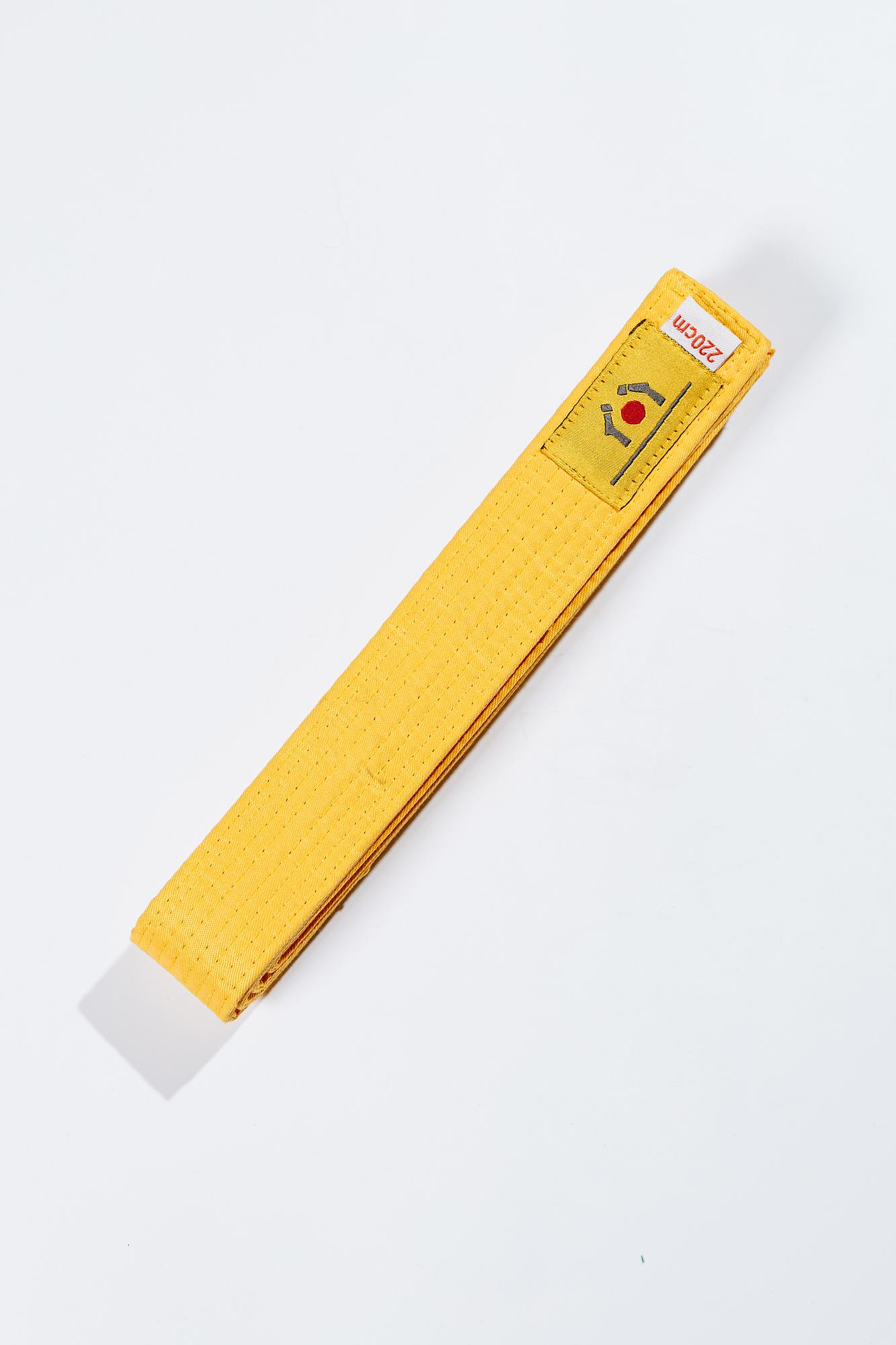 Жовтий пояс для дзюдо ТМ BUDOGI, серія ADVANCED, довжина 300 см 1